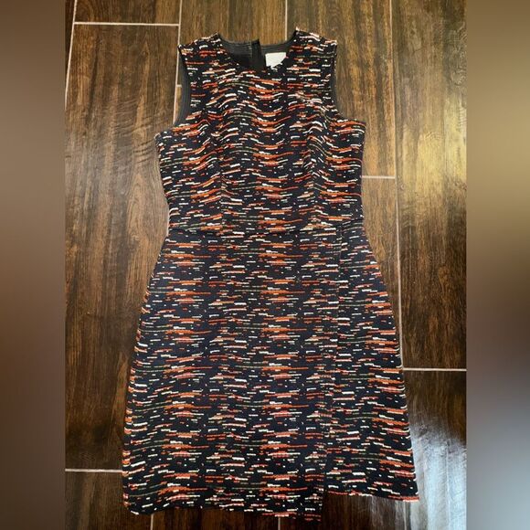 GREY Jason Wu textured shift dress size 6 tweed multi-stitch sleeveless sheath - Picture 4 of 16